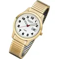 Produktbild: Regent Armbanduhr gold F-1017 Herren Analog-Quarzuhr URF1017 - Gold