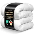 Produktbild: John Cotton Night Cloud Bettdecke 135x200 - Premium Klasse Steppdecke für Allergiker | Oeko-Test Zertifiziert Bettdecken | Weiche Microfaser Ganzjahresdecke - Atmungsaktive Schlafdecke | 135 200