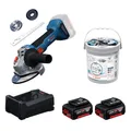Produktbild: Bosch Akku-Winkelschleifer GWS18V-8 Karton 2x5Ah - GAL12V/18V-80 - Trennscheiben