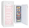 Produktbild: Amica Gefrierschrank Weiß Tiefkühltruhe 155 Liter | 4 Schubladen und 2 Fächer | 141 cm hoch 55 cm breit | GS 324 100 W