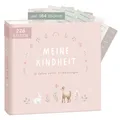 Produktbild: mintkind® Erinnerungsalbum Kindheit Rosa, Babybuch Mädchen mit Sticker Set, Geschenk zur Geburt, Fotoalbum Kinder, Tagebuch zum Eintragen, Erinnerungsbuch Kindheit 0–10 Jahre
