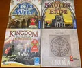 Produktbild: TROIA + KINGDOM BUILDER + DIE TORE DER WELT + DIE SÄULEN DER ERDE -  TOP!!!