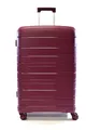 Produktbild: Zimmert Leather Hochwertiger Hartschalen Trolley bruchfest Polypropylen TSA-Schloss geeignet, Koffer Serie: Scroll-Light Gr. L 75 cm Doppelrollen Merlot Rot