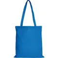 Produktbild: 10er Pack Baumwolltasche - 28 Farben | mit Zwei Langen Henkeln | 38x42cm, hellblau, 10 Stück