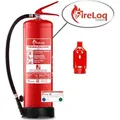 Produktbild: FireLoq 6L Wasser Feuerlöscher für Brandklasse A mit 8A ergibt 2LE Dauerdruck inkl. Prüfnachweis,Wandhalter und Manomete