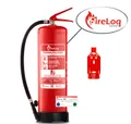 Produktbild: FireLoq® 6L Wasser Feuerlöscher 8A 2LE mit Prüfnachweis, Wandhalter, Manometer