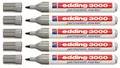 Produktbild: edding 3000 Permanentmarker nachfüllbar 1,5 3 mm grau