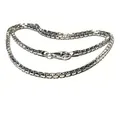 Produktbild: Kette 925/- Sterling Silber rhodiniert Venezianer massiv stabil beweglich 50cm