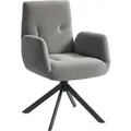 Produktbild: HOMCOM Sessel Drehbar Loungesessel mit Armlehne für Wohnzimmer Schlafzimmer Dunkelgrau