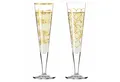 Produktbild: Ritzenhoff Gläser-Set Goldnacht Champus-Duett Best of 2022 H23, Kristallglas, 16,3 x 7,7 x 26,6 cm