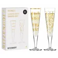 Produktbild: 6031006 Champagnerglas 200 ml - Serie Goldnacht Duett Best of 2022 2 Stück mi...