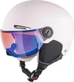 Produktbild: ALPINA ZUPO Visor Q-LITE - hochwertiger & sicherer Skihelm für Kinder, mit abnehmbaren Ohrenpolstern, mit kontrastverstärkendem Visier - Rose matt - S (48-52 cm)