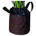Produktbild: NOOR Frostschutz-Sack XL 55 x 45 cm mit eingenähter Isolierfolie I Frostschutzhaube für Topf-Pflanzen mit Zugband & Tragegriffen I Winterschutz für Pflanzen-Überwinterung von Kübelpflanzen I Braun