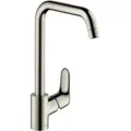 Produktbild: hansgrohe Focus M41 Küchenarmatur 260 1 jet 31820800 schwenkbarer Auslauf, Edelstahl-Optik