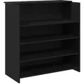 Produktbild: vidaXL Empfangstheke, Schwarz, Holz, 100x103.5x50 cm, Arbeitszimmer, Schreibtische