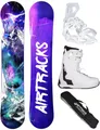 Produktbild: Airtracks Damen Snowboard-Set Freestyle Freeride High M Carbon Lady Rocker 145 + Snowboard Bindung Master + Snowboardboots Master W QL 41 + Sb Bag
