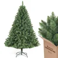 Produktbild: Salcar Künstlicher Weihnachtsbaum 180 cm Nordmanntanne Tannenbaum 730 Spitzen Naturgetreuer mit Klappsystem