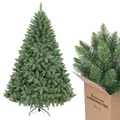 Produktbild: SALCAR 180 cm Künstlicher Weihnachtsbaum, naturgetreuer Tannenbaum mit 730 Spitzen, grüne Nordmanntanne mit Klappsystem, ca. 126 cm übergroßer Baumdurchmesser