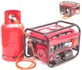 Produktbild: Gas- + Benzin-Generator Stromerzeuger 2800 Dual Stromaggregat E-Start 06290