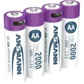 Produktbild: ANS 1312-0036 - Li-Ion Akku, AA (Mignon), 1800 mAh, 1,5 V, 4er-Pack