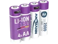 Produktbild: ANSMANN Typ 2000, 4 Stück Mignon AA Akku, Li-Ion, 1.5 Volt, 2000 mAh