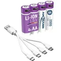 Produktbild: Ansmann Li-Ion AA Mignon Akku 1,5V - 2000mAh - 1 x 4er Verpackung