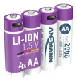 Produktbild: ANSMANN Li-Ion Akkus Mignon AA Typ 2000 (min. 1800 mAh) 4er Karton #1906846