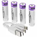 Produktbild: ANSMANN® 1312-0036 Li-Ion Akkus Mignon AA Typ 2000, 4 Stk.