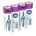Produktbild: ANSMANN USB-Akkus mit Ladekabel 2000 Li-Ion Mignon AA 1.800 mAh, 4 St.