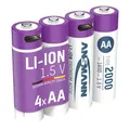 Produktbild: Ansmann wiederaufladbare AA-Batterien - Li-Ion - inkl. USB-C-Lade