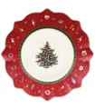 Produktbild: Villeroy Boch TOY'S DELIGHT Frühstücksteller Grün Rot Weiß Porzellan Ø 24,4 cm