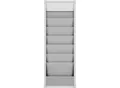 Produktbild: Werkstattplaner Eichner, 1-bahnig, 6 Schienen, für bis zu 6 Auftragstaschen des Formates A4, B 315 x H 900 mm, Kunststoff, grau