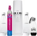 Produktbild: SodaStream Terra Vorteilspack Wassersprudler 3 PET-Flaschen  Co2 Zylinder Weiß
