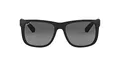 Produktbild: Ray-Ban Unisex Justin Sonnenbrille, Schwarz Gummi / Graue Gradient, 55 mm EU