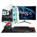 Produktbild: Nitropc Gaming PC Pack Diamond Plus - AMD Ryzen 7 7700X, NVIDIA RTX 5060 Ti 16GB, 32GB DDR5, M.2 2TB, Weiß - Monitor 27