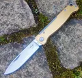 Produktbild: Böker Plus ATLAS BRASS Messer Taschenmesser Slipjoint 12C27 Stahl Messinggriff