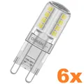 Produktbild: 6er Sparset OSRAM LED PIN G9 Stiftsockel 2,6W wie 30W warmweißes Licht 2700K