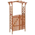 Produktbild: Pergola mit Tor 116x40x204 cm Massivholz Tanne