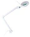 Produktbild: Showlite LL-6095D-Pro LED Lupenleuchte 9W 3/5 Dioptrien (Lupenlampe, dimmbar, 127 mm Linse, 60 SMD LEDs, 1,75/2,25-fache Vergrößerung, Tischklemme) weiß