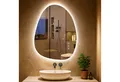 Produktbild: PESENXAN Badspiegel LED Badezimmerspiegel, Asymmetrischer LED-Spiegel, mit Memory-Funktion (1-St), 3 Lichtfarbe, Beschlagfrei, Dimmbar, 65x50cm