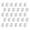 Produktbild: Lmyzcbzl Aluminium Dread Lock, 30 Stück Metall Cuffs Dreadlocks, Haarschmuck, Flechtet Haar Schmuck, Dreadlocks Zubehör (Silber)