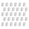 Produktbild: Aluminium Dread Lock 30 Stück Metall Cuffs Dreadlocks Haarschmuck Flechtet Ha...