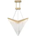 Produktbild: Elstead Lighting Kronleuchter Eurofase, Gold, Metall, Kunststoff, G, 119.4 cm, höhenverstellbar, Lampen & Leuchten, Innenbeleuchtung, Hängelampen, Kronleuchter