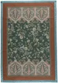 Produktbild: Bassetti Indian Roses Plaid aus 100% Baumwolle in der Farbe Grün V1, Maße: 135X190 cm - 9333425