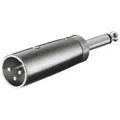 Produktbild: Wentronic Goobay XLR- Adapter - XLR-Stecker (3-Pin) > Klinke 6,35 mm-Stecker (2-Pin, Mono) (27452)