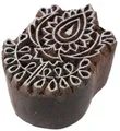 Produktbild: Indischer Textilstempel, Holz Stoffdruckstempel, Blaudruck Stempel, Druck Model