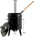Produktbild: BBQ-Toro emaillierte Gulaschkanone mit Deckel, Kessel 17L und Pfanne