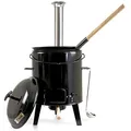 Produktbild: BBQ-Toro Gulaschkanone | Gulaschkessel | Eintopfofen | Ungarischer Kesselgulasch Topf 17 Liter emailliert mit Deckel für die Outdoor Küche Feldküche