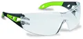Produktbild: uvex Schutzbrille pheos 9192 schwarz, grün 9192225