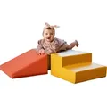 Produktbild: IGLU SET 27 Mini Corner Climber - Grau-Beige/Pastell-Pink/Honigfarben - Schaumstoffbaustein SET für Kinder